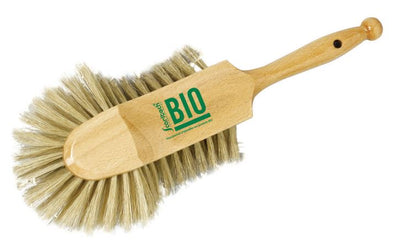 Brosse à farine bois demi-tête logo BIO
